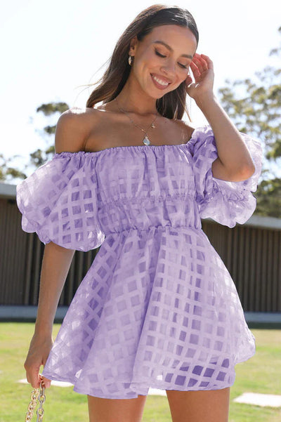 Evie | Kurzes Kleid mit Puffärmeln