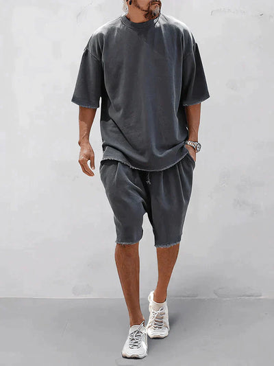Bequemes, einfarbiges Sportoutfit