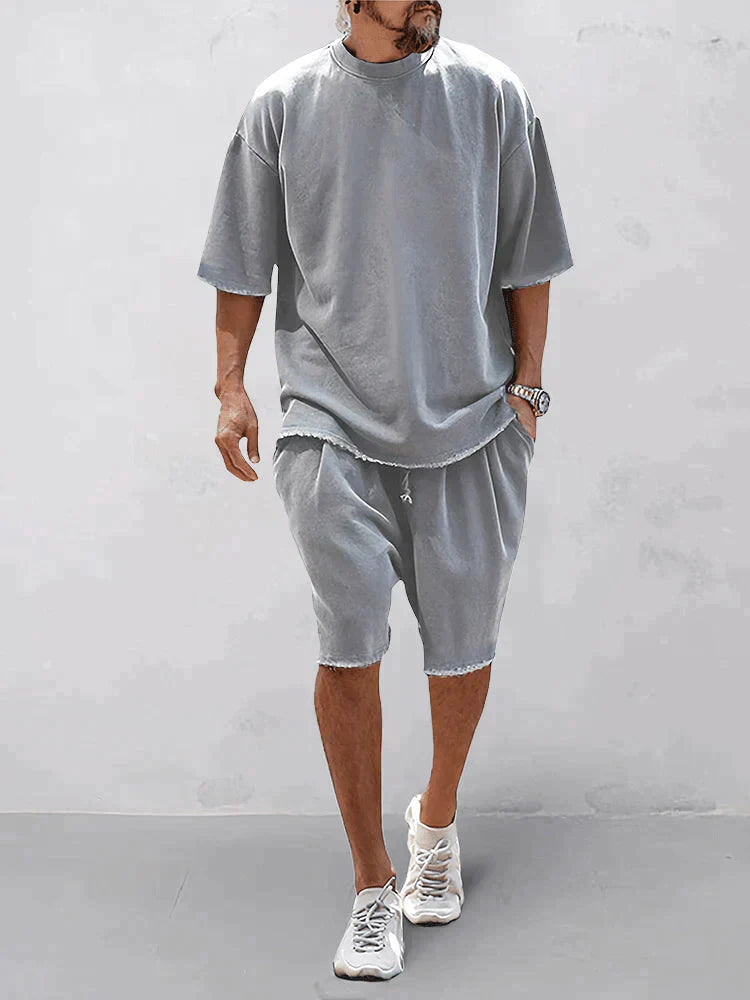 Bequemes, einfarbiges Sportoutfit
