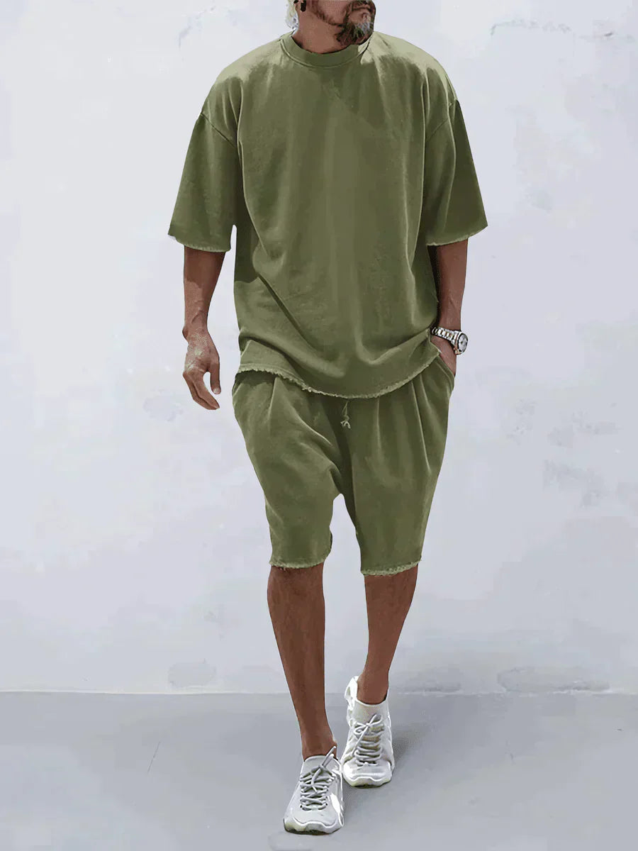 Bequemes, einfarbiges Sportoutfit