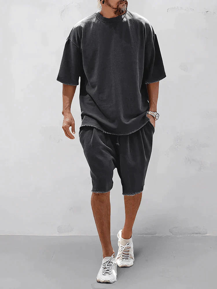 Bequemes, einfarbiges Sportoutfit