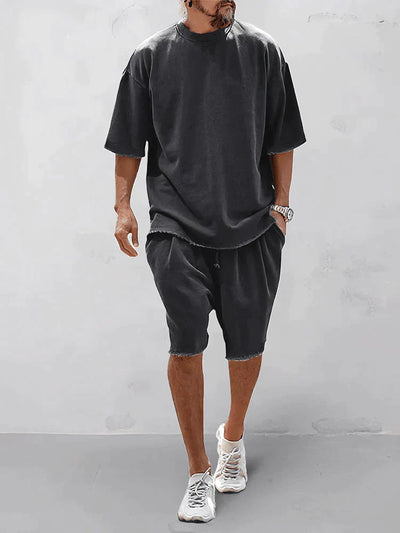 Bequemes, einfarbiges Sportoutfit
