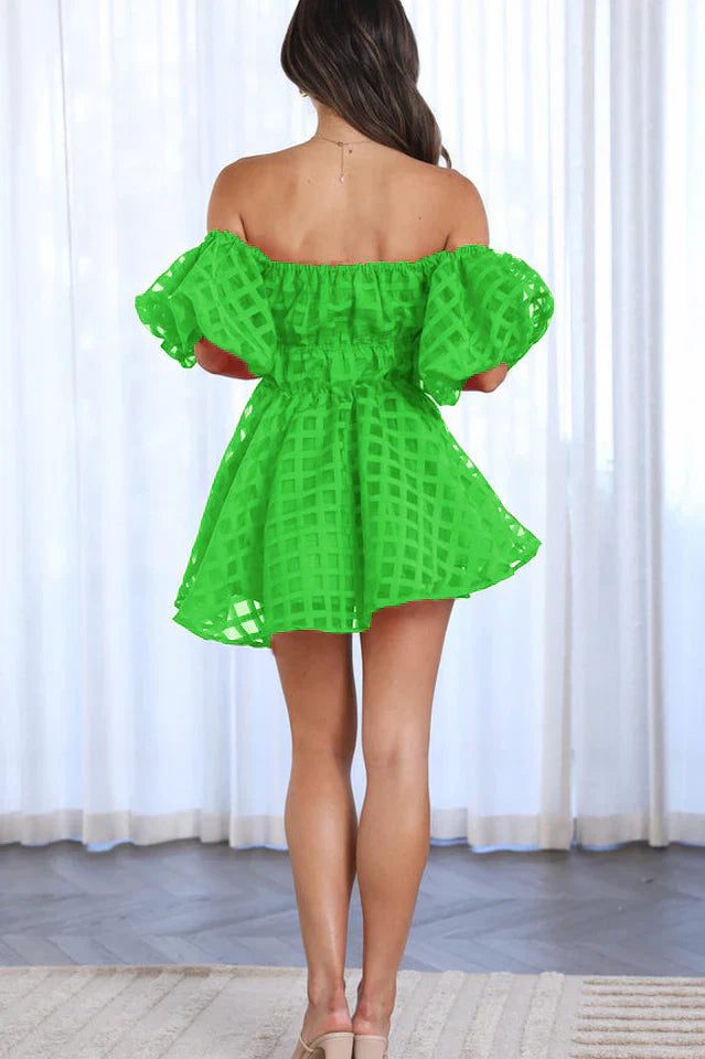 Evie | Kurzes Kleid mit Puffärmeln