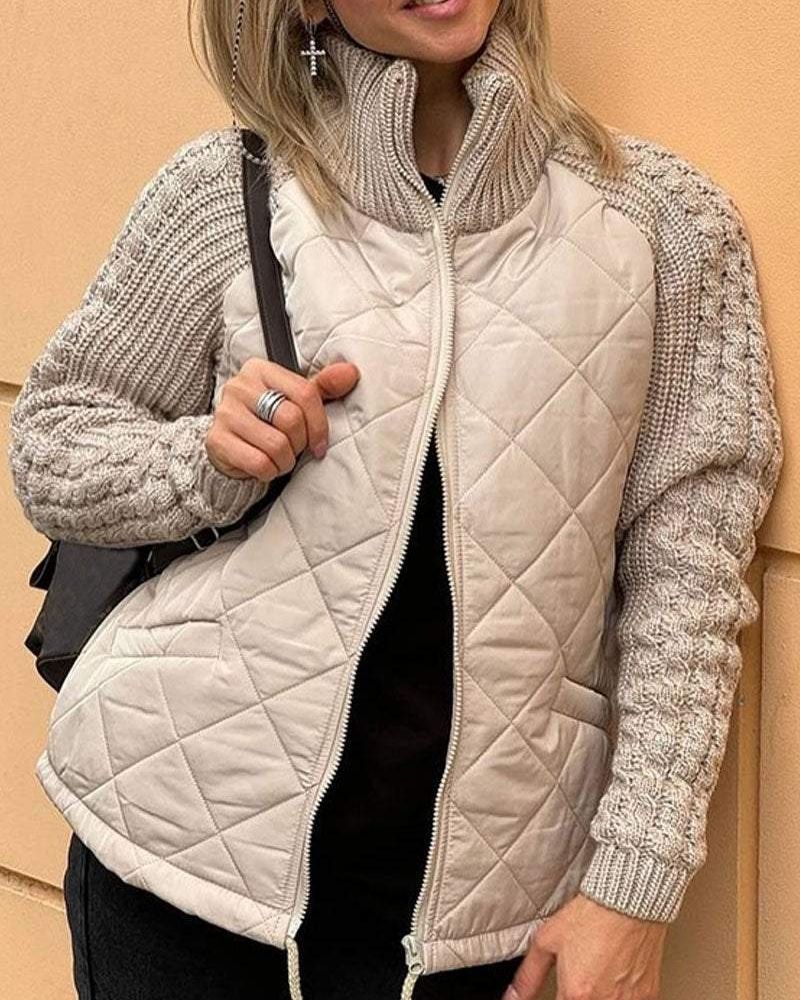Victoria | Lässige Strickfleecejacke