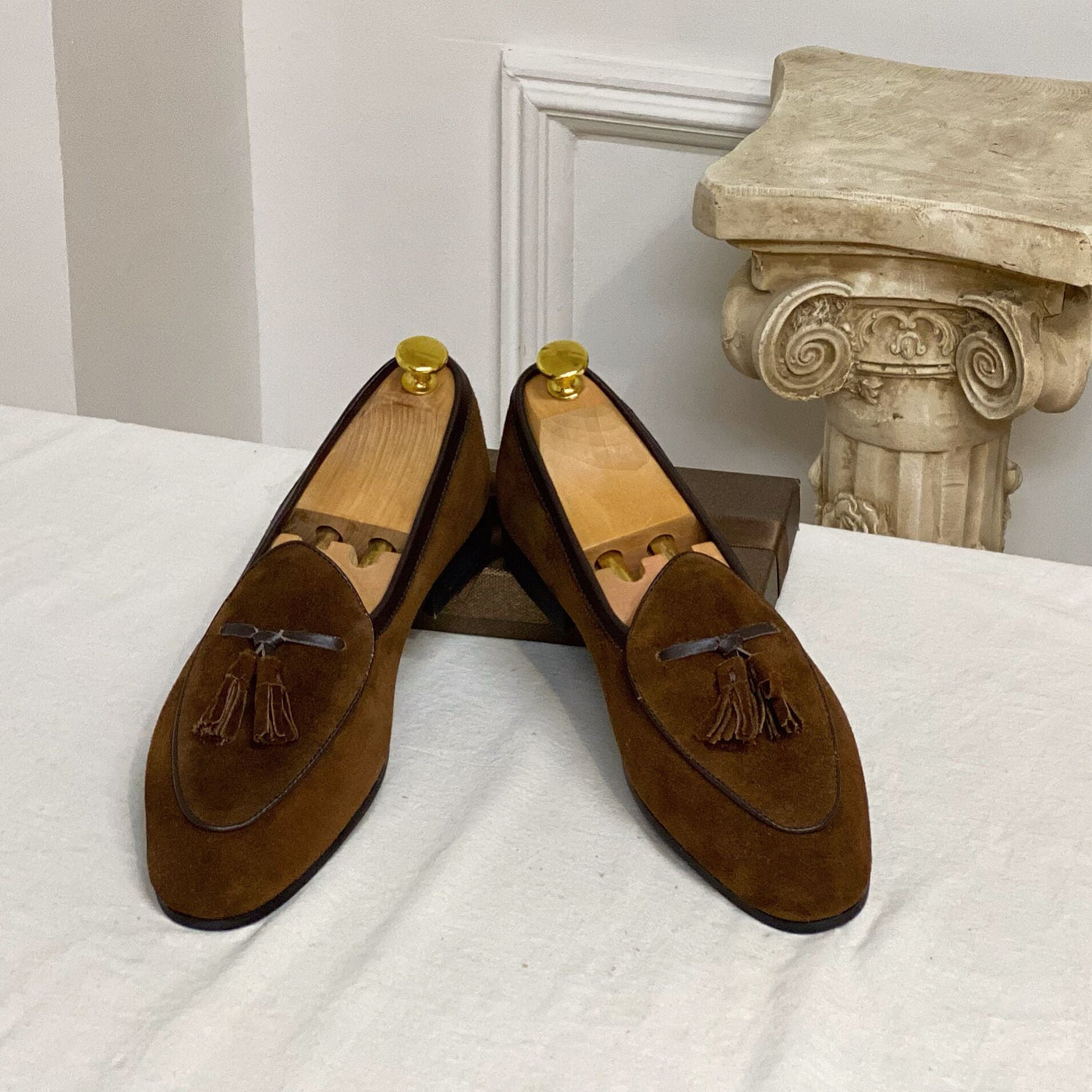 Stylische Wildleder Slipper