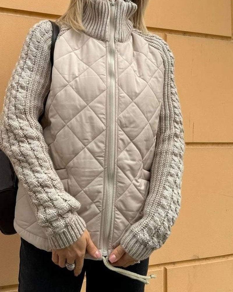 Victoria | Lässige Strickfleecejacke