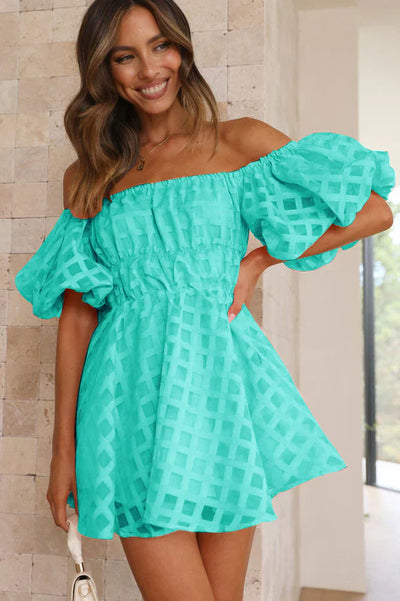 Evie | Kurzes Kleid mit Puffärmeln