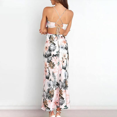 Jayne | Blumenmuster Maxikleid