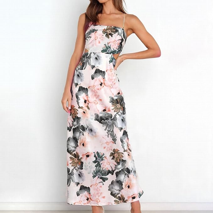 Jayne | Blumenmuster Maxikleid