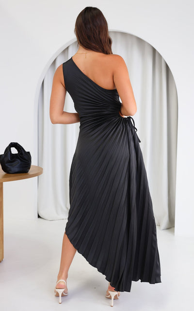 Rochelle | Schwarzes Maxikleid