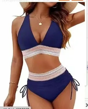 Seloura | Damen Bikini Set mit Hoher Taille und Schlitz
