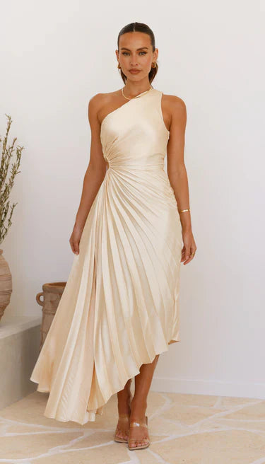 Sylviana | Midi-Plisseekleid