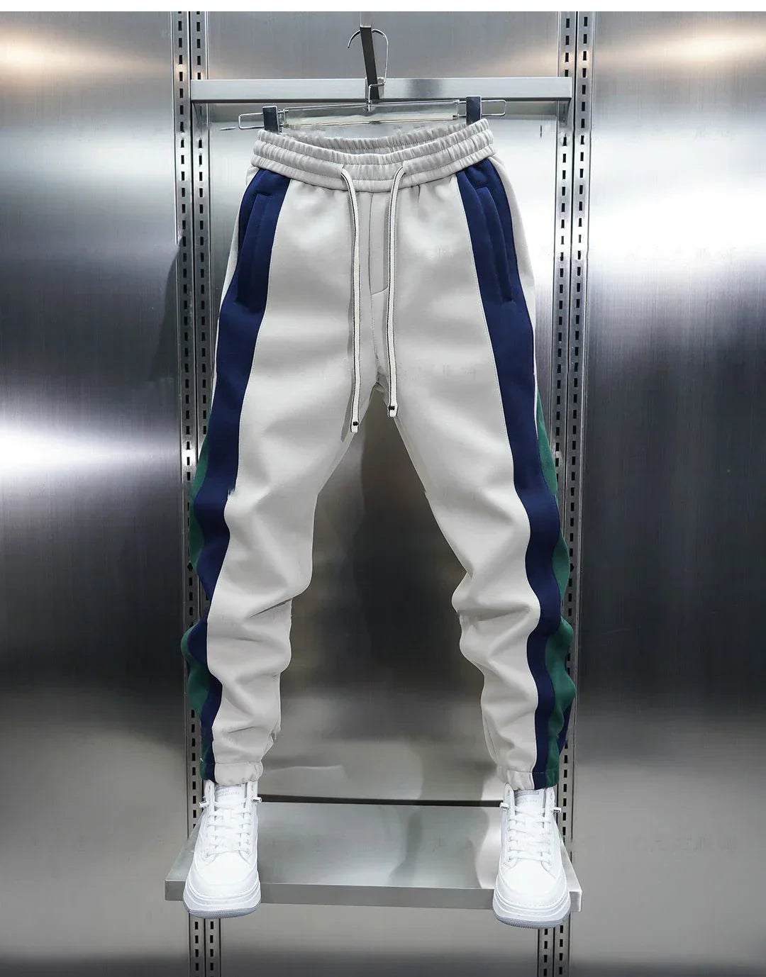 Moreno | Elegante Kontrastgestreifte Hose für einen modernen Look