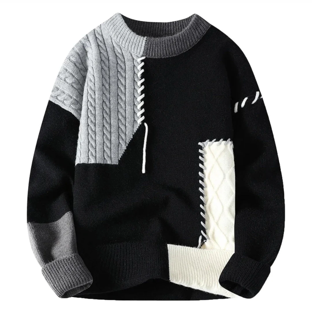 Ashton | Patchwork-Pullover