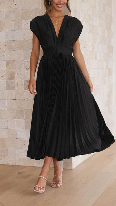 Alexis | Stilvolles plissiertes Kleid