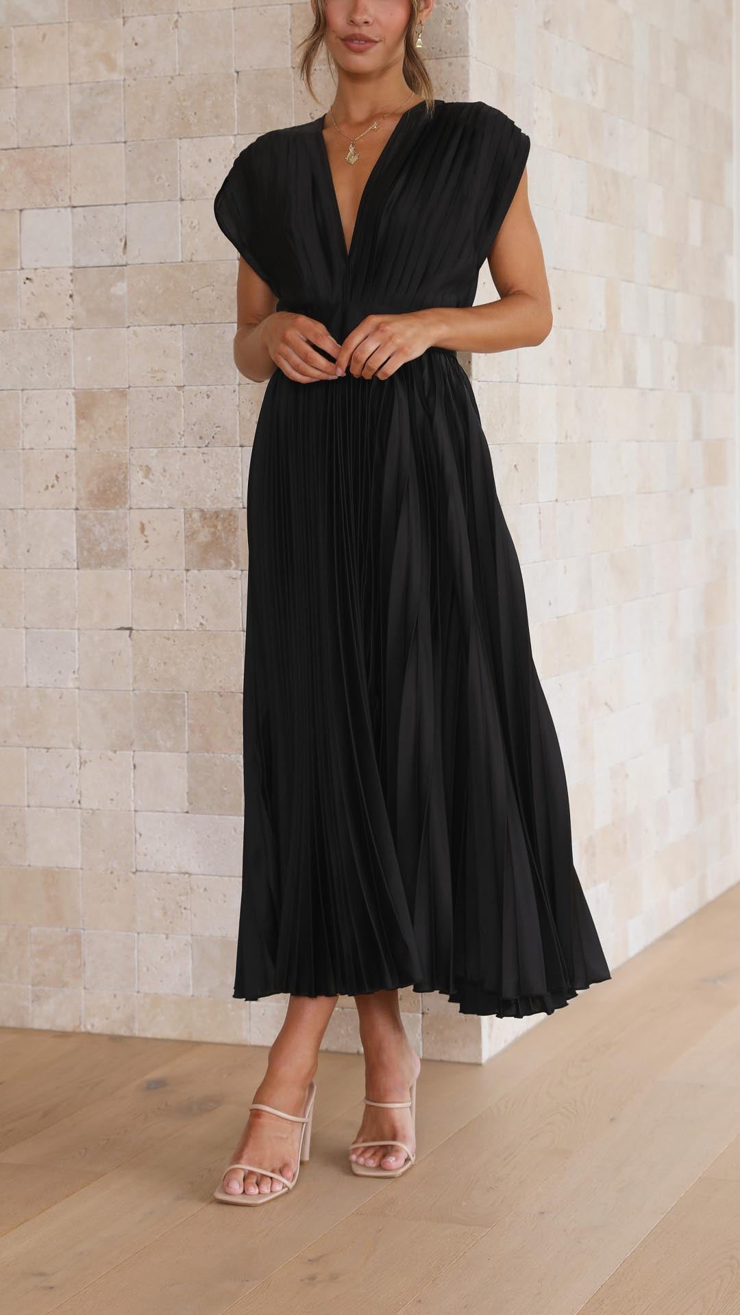 Alexis | Stilvolles plissiertes Kleid