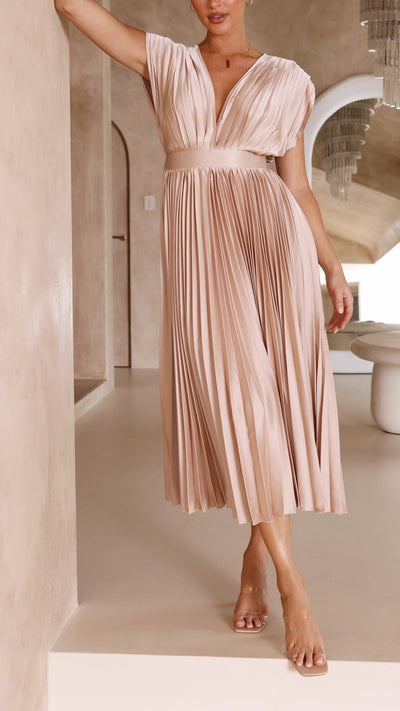 Alexis | Stilvolles plissiertes Kleid