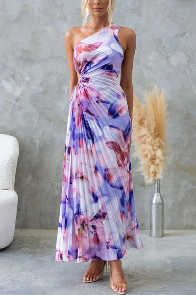 Deja - Blumen-Maxikleid mit einem Schulterträger