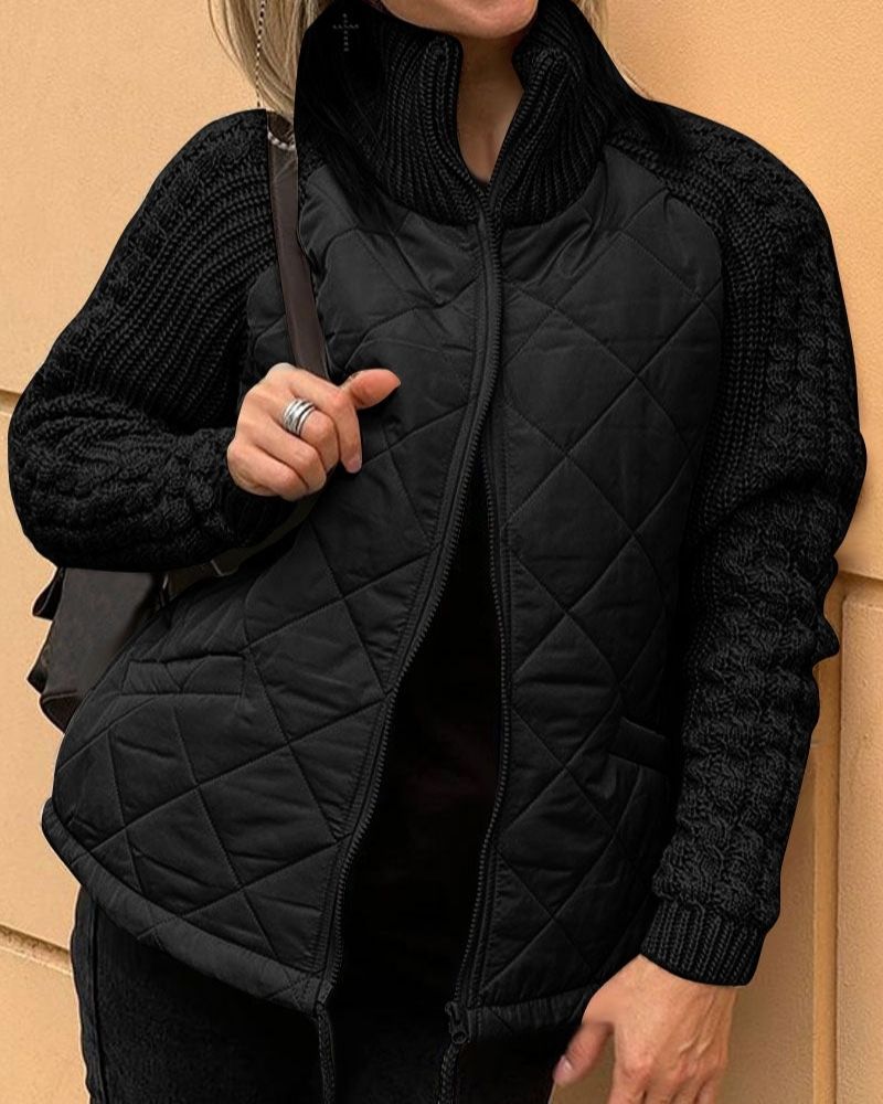 Victoria | Lässige Strickfleecejacke