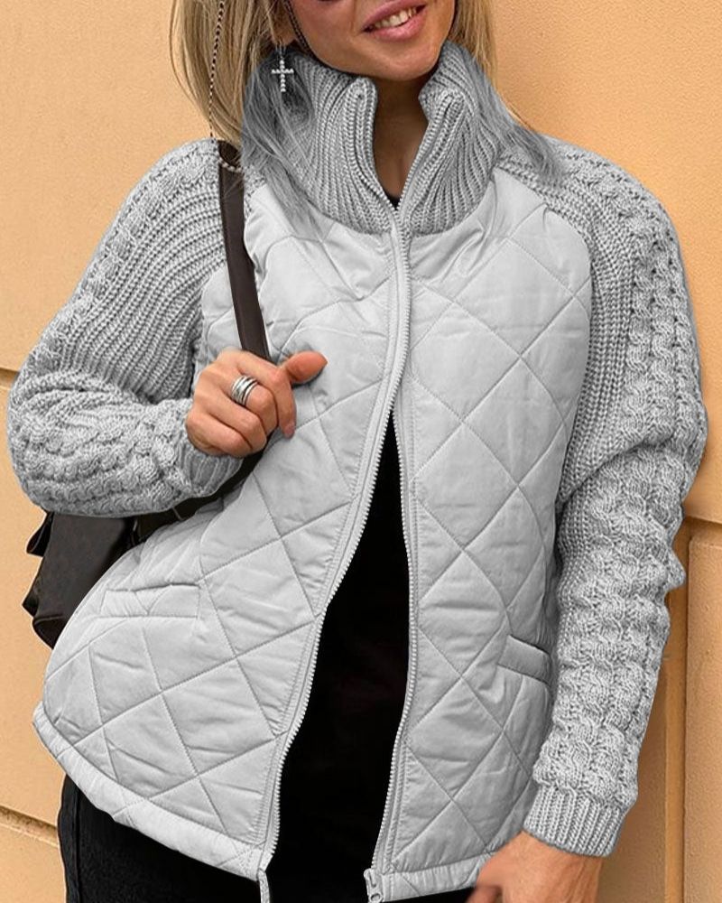 Victoria | Lässige Strickfleecejacke