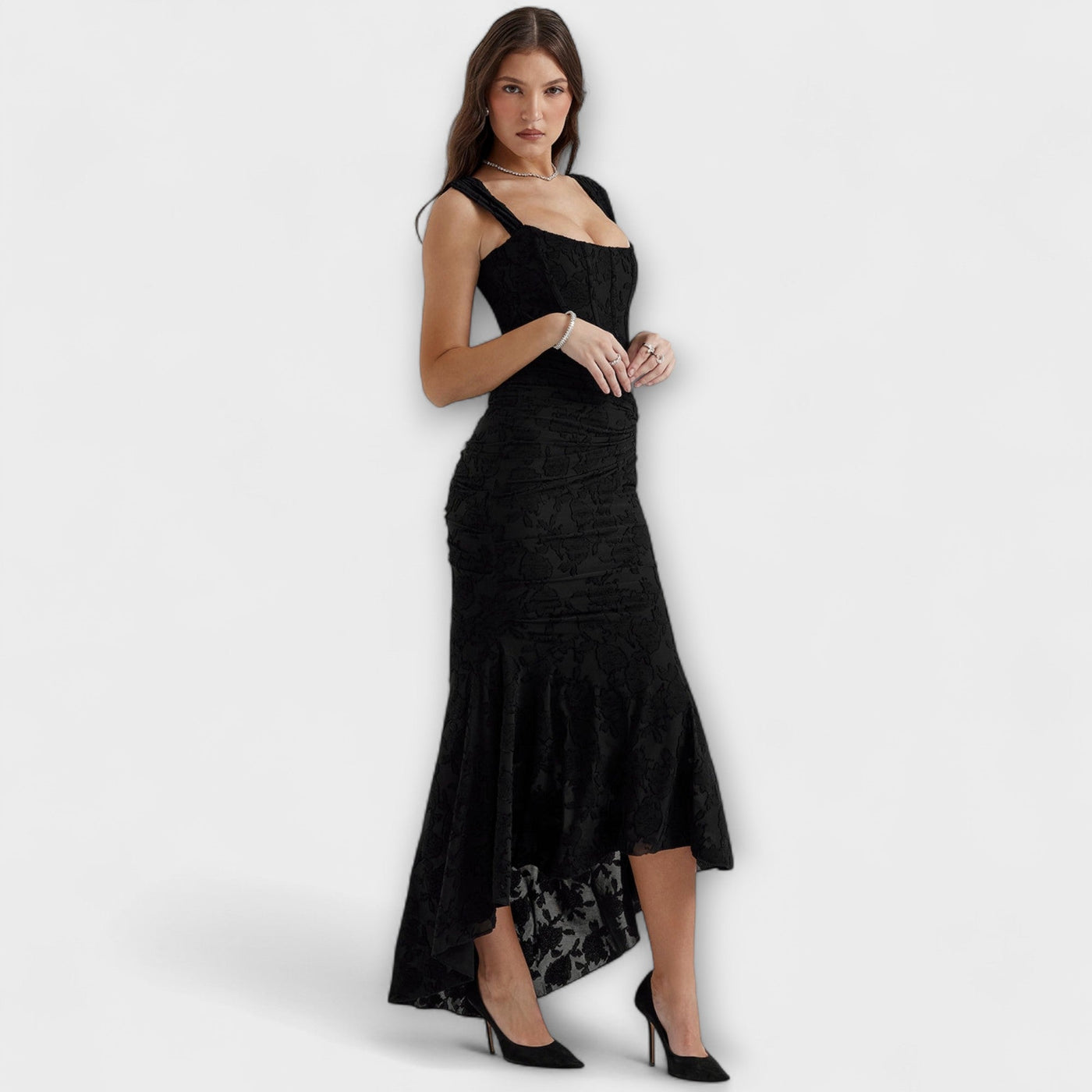 Renske | Elegantes und raffiniertes langes Kleid