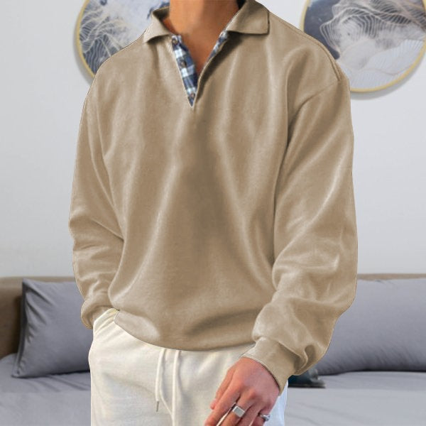 Albert - Herren V-Ausschnitt Pullover mit langen Ärmeln