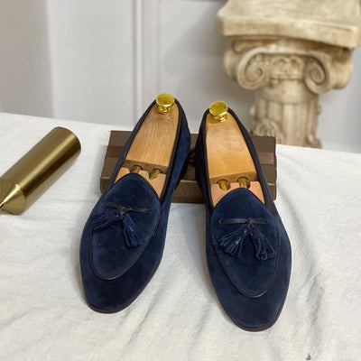 Stylische Wildleder Slipper