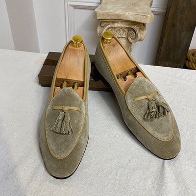 Stylische Wildleder Slipper