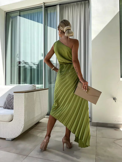 Lizbeth | Schulterfreies Blumen-Kleid