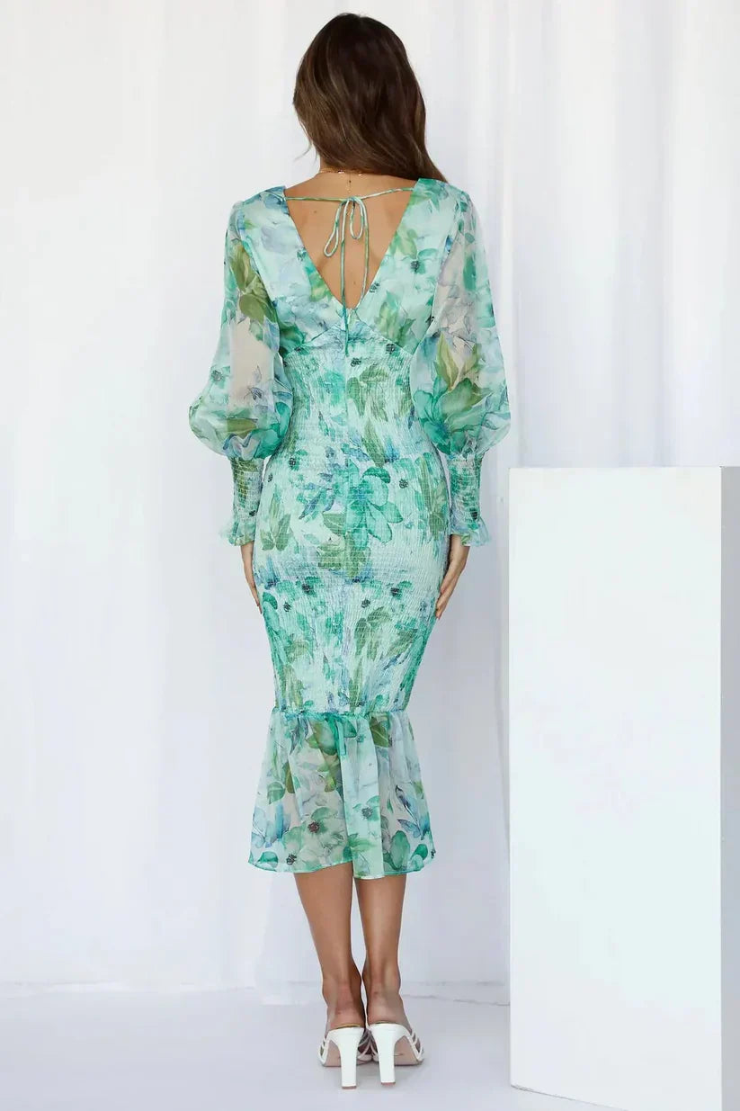 Miley | Blumenmuster Kleid