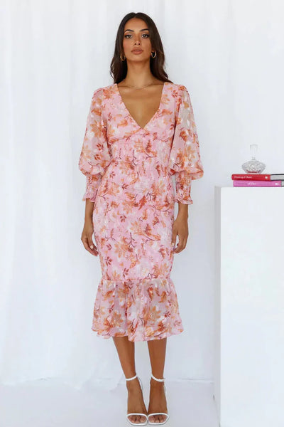 Miley | Blumenmuster Kleid