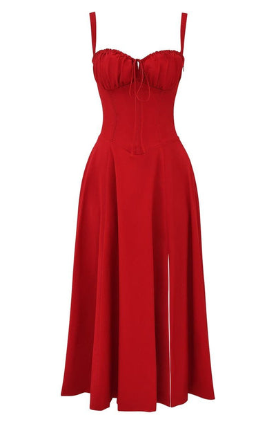 Ilona | Midi Kleid mit Taillierung