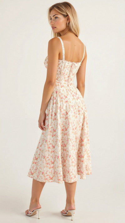 Ilona | Midi Kleid mit Taillierung