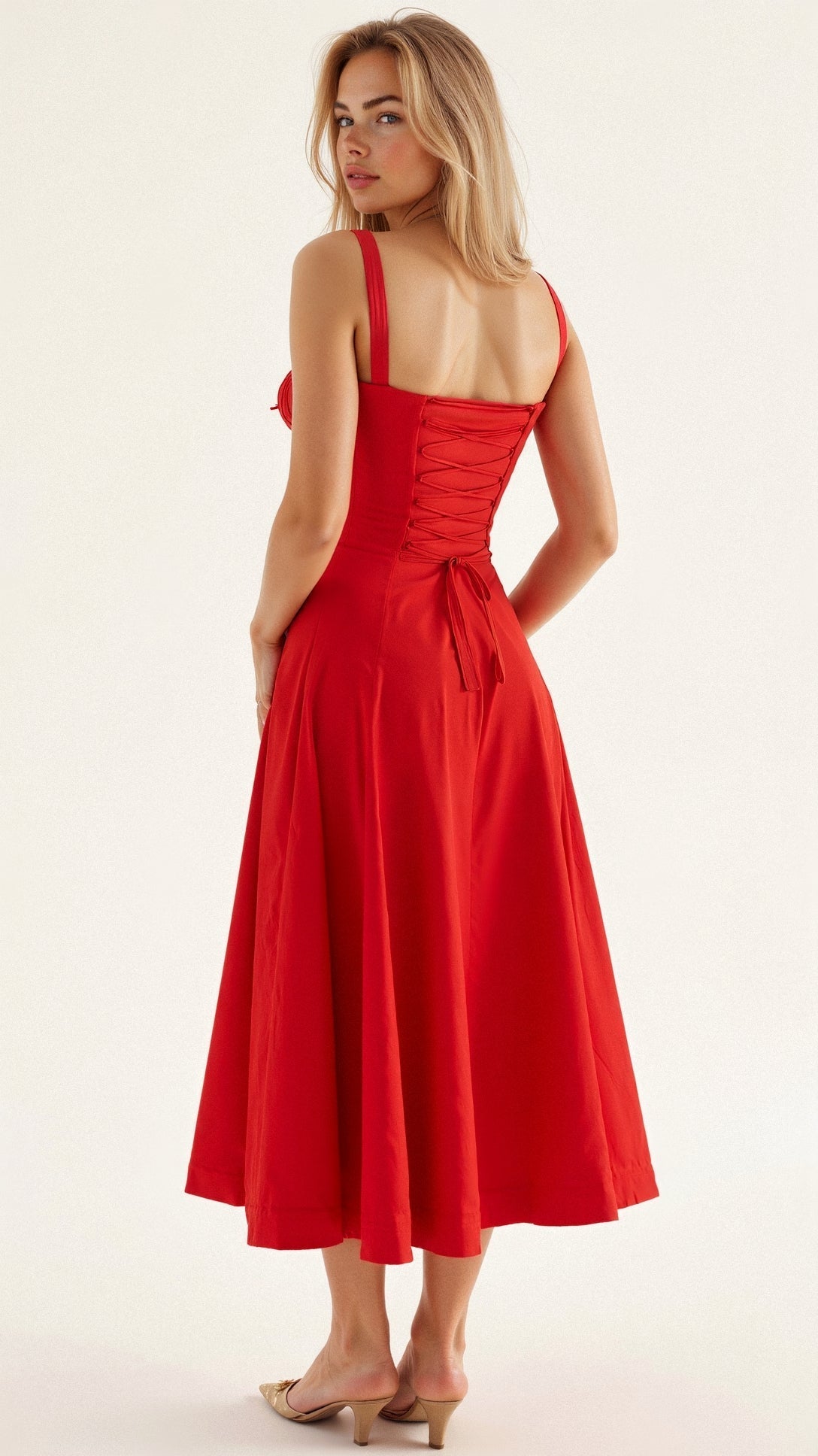 Ilona | Midi Kleid mit Taillierung
