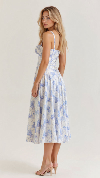 Ilona | Midi Kleid mit Taillierung