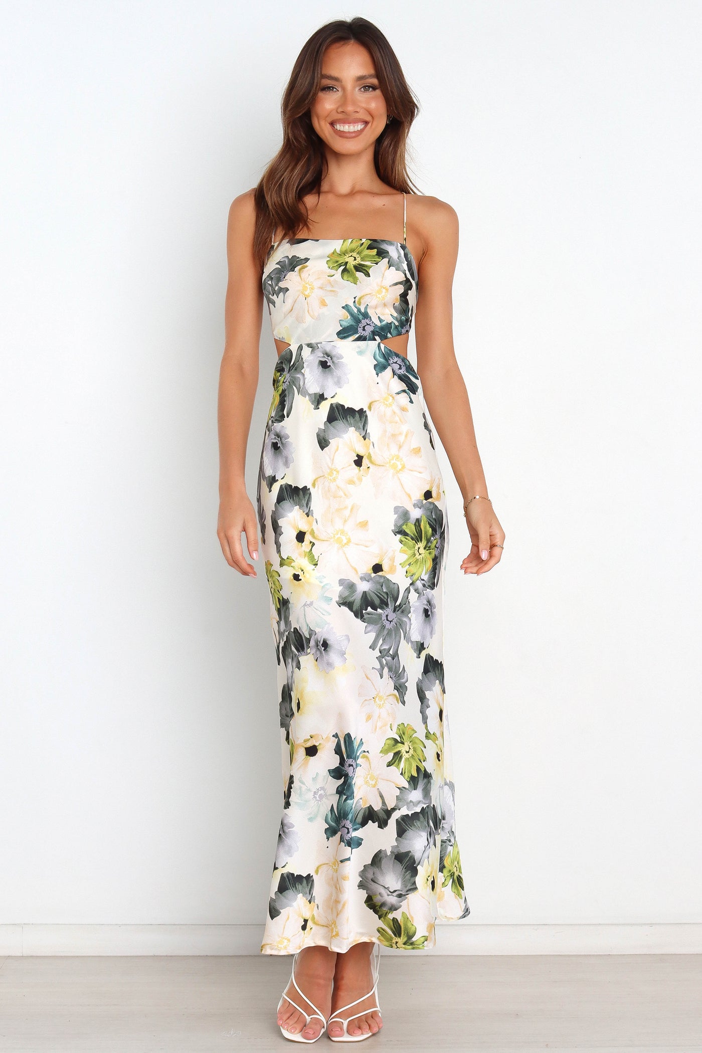 Jayne | Blumenmuster Maxikleid