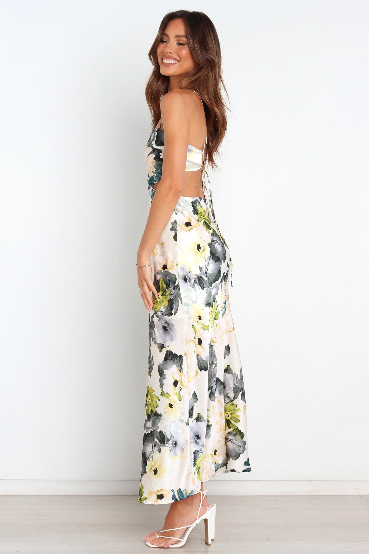Jayne | Blumenmuster Maxikleid