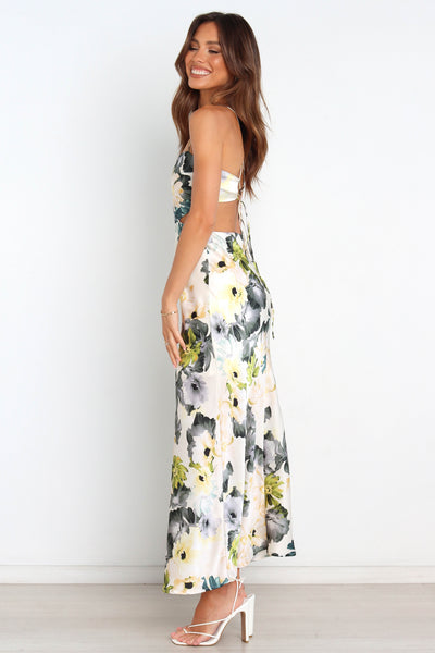 Jayne | Blumenmuster Maxikleid