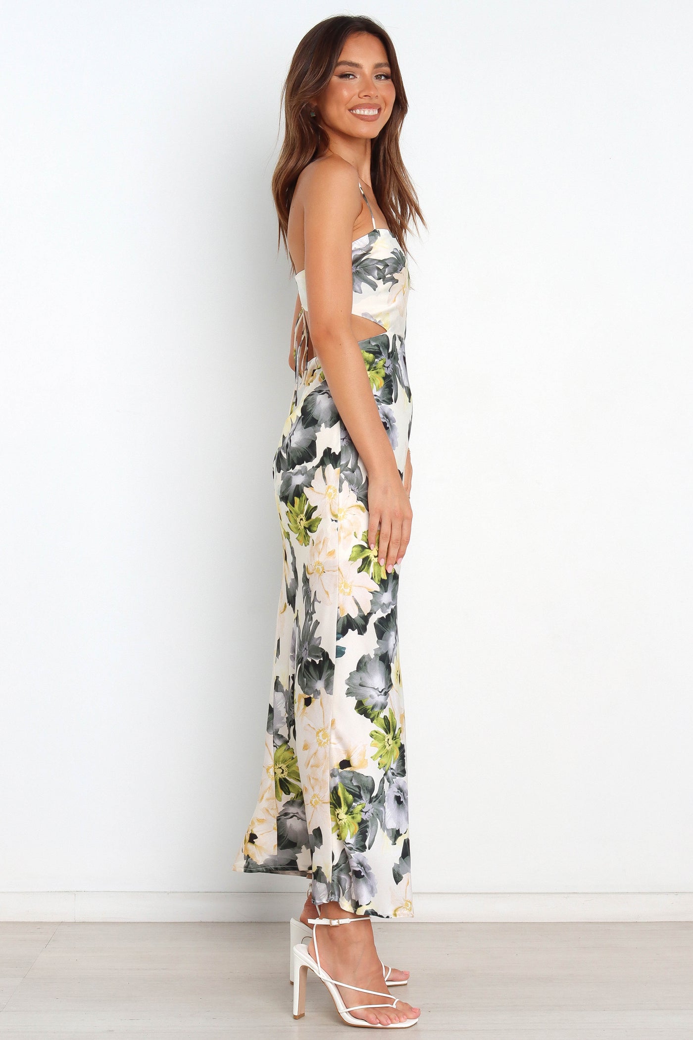 Jayne | Blumenmuster Maxikleid