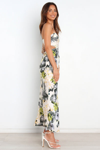 Jayne | Blumenmuster Maxikleid