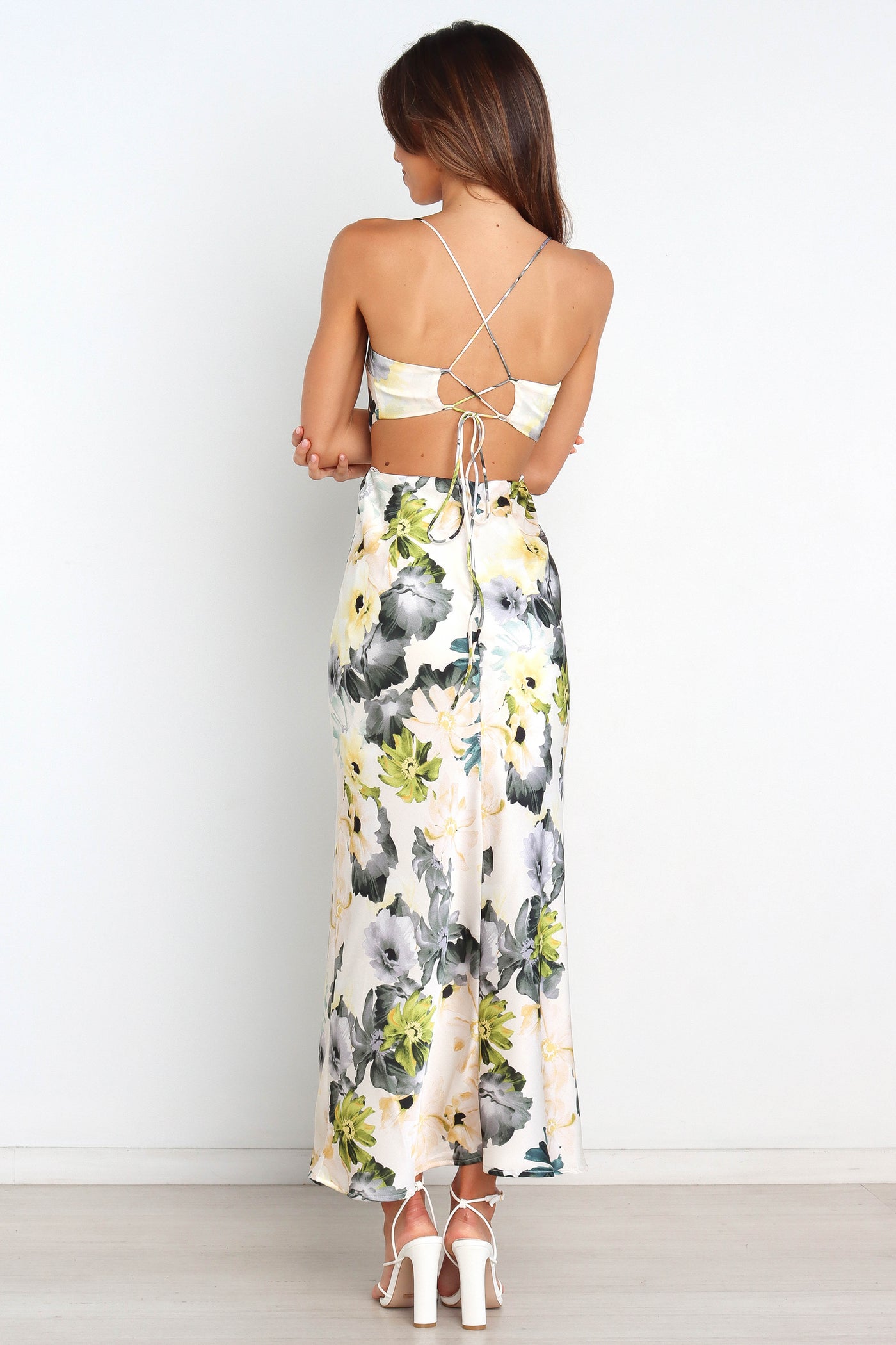 Jayne | Blumenmuster Maxikleid