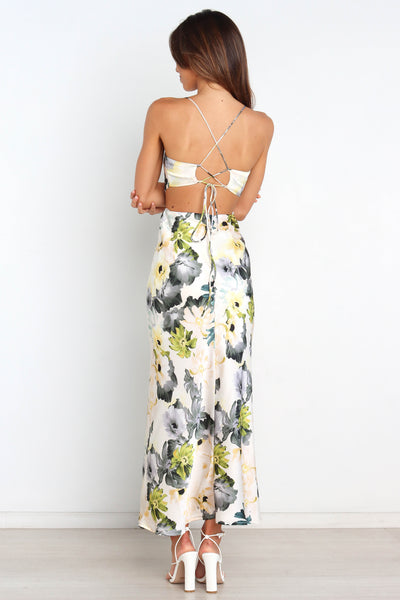 Jayne | Blumenmuster Maxikleid
