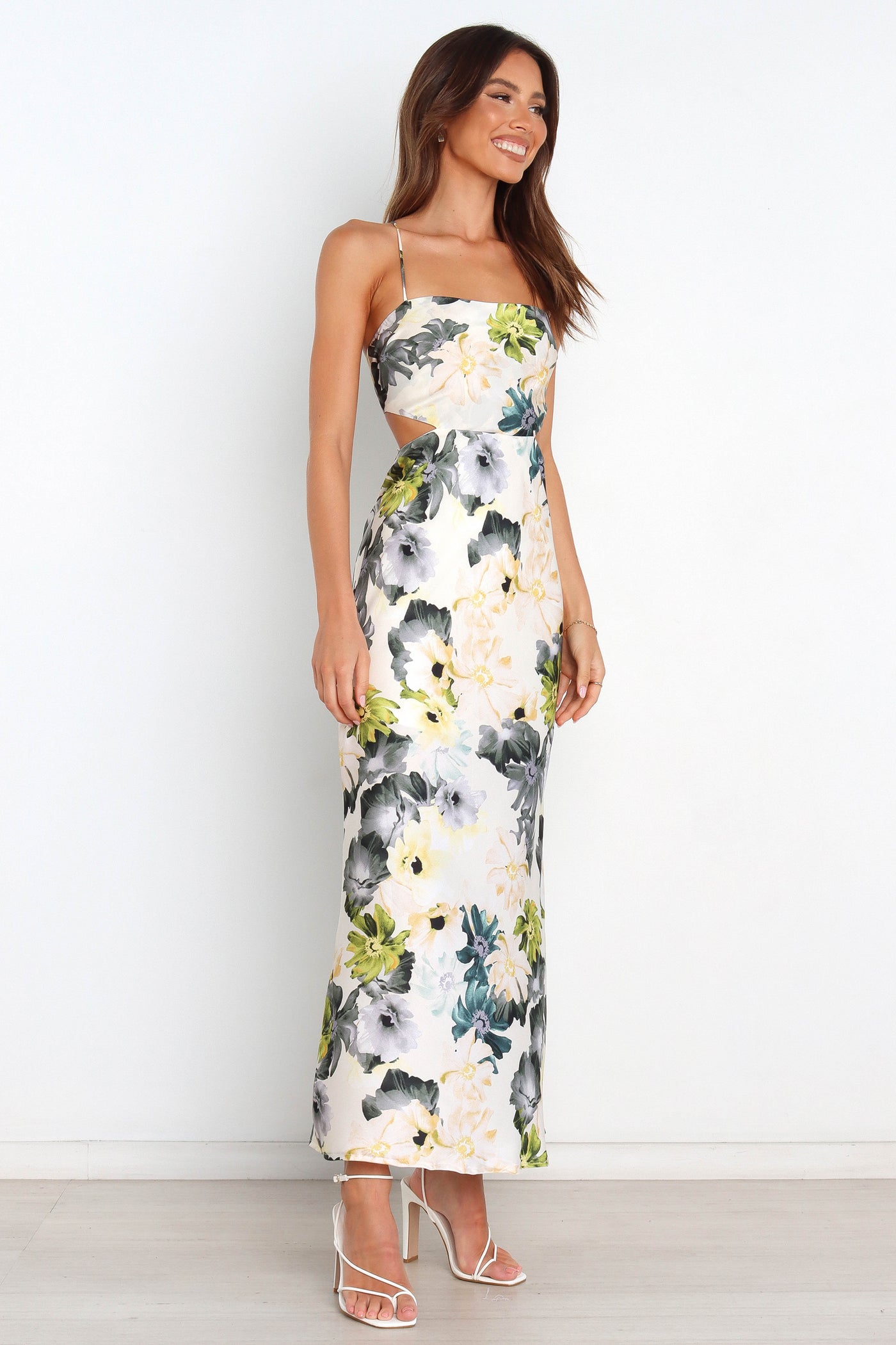 Jayne | Blumenmuster Maxikleid
