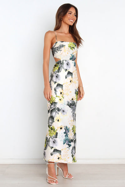 Jayne | Blumenmuster Maxikleid